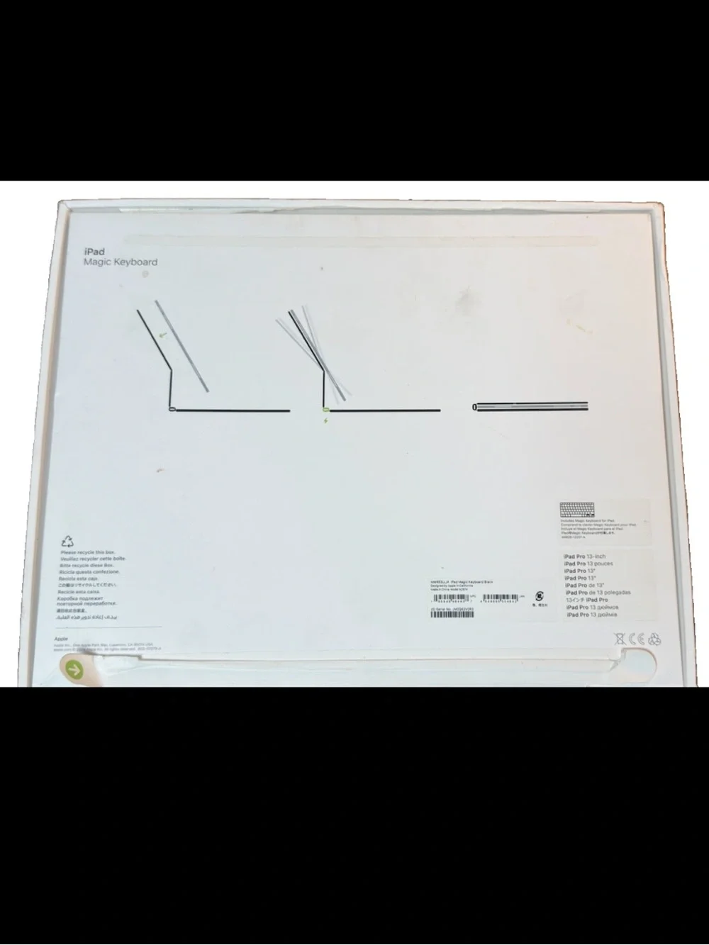 Apple Black Tablet Keyboard Case with Trackpad - Slim Folio Keyboard